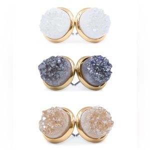 Kinsley Armelle Stone Collection Quartz Earring Set.